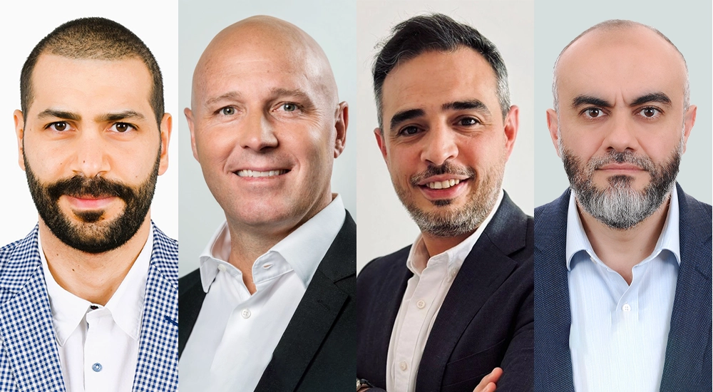 Ayman Hammoudeh, coming on as Senior Director, Sales Engineering and Field CISO at Cohesity | Gregg Petersen, Regional Director for the Middle East at Cohesity | Mohammed Almulla, Technical Leader, Saudi Arabia at Cohesity | Murad Abu Abed joins as the AI Field Technical Director at Cohesity