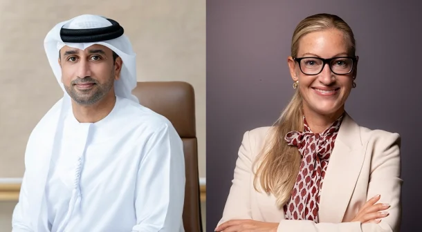 (L-R) Fahad Al Hassawi, Chief Executive Officer at du and Petra Schirren, President of Ericsson Gulf