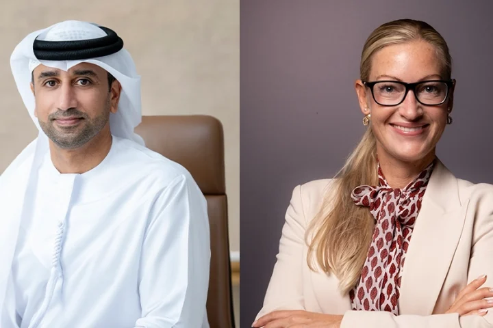 (L-R) Fahad Al Hassawi, Chief Executive Officer at du and Petra Schirren, President of Ericsson Gulf