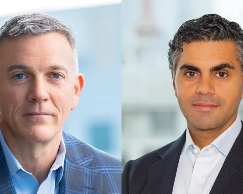 (L-R) Arvind Ramamurthy, Chief Market Development Officer at ADGM and Waleed Zamel, Managing Director, Head of Middle East, Global Client Group at Barings