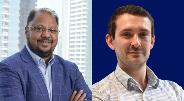 Ilyas Mohammed, COO of AmiViz and Étienne Laviolette, COO of Evertrust
