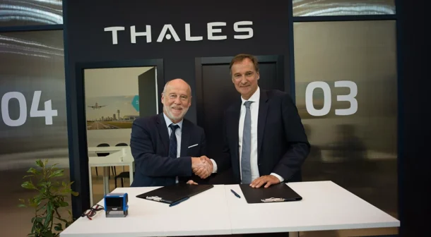 Olivier Chansou, ENAC Director and Youzec Kurp, Vice-President, Airspace Mobility Solutions, Thales. ©CAPA