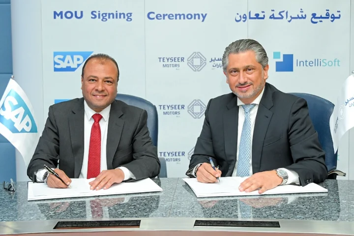 From left: Ramy Said Abdulghani, Head of Automotive Cluster at Teyseer Motors, and Alaa Jaber, Managing Director, Qatar & Fast Growth Markets, SAP