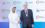 Jasim Alawadi, chief information and communication technology officer (CICTO) at du and Noritsugu Mifune, CEO of AGPC