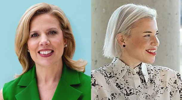 (L-R) Jacqui Canney, chief people and AI enablement officer at ServiceNow and Jayney Howson, chief learning officer at ServiceNow.