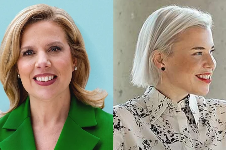 (L-R) Jacqui Canney, chief people and AI enablement officer at ServiceNow and Jayney Howson, chief learning officer at ServiceNow.