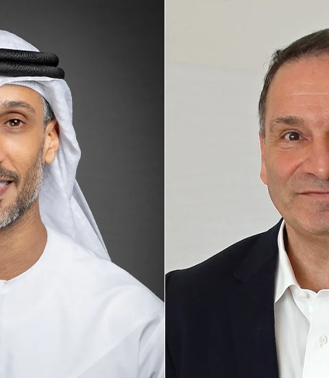 His Excellency Khalfan Juma Belhoul, CEO of the Dubai Future Foundation and Saad Toma, General Manager of IBM Middle East and Africa.