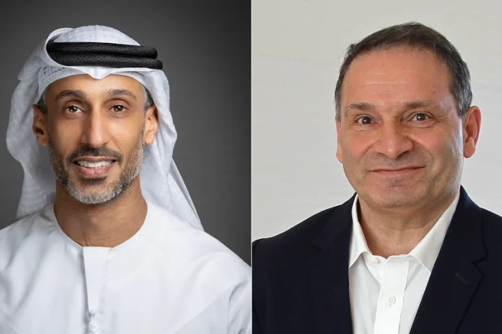 His Excellency Khalfan Juma Belhoul, CEO of the Dubai Future Foundation and Saad Toma, General Manager of IBM Middle East and Africa.