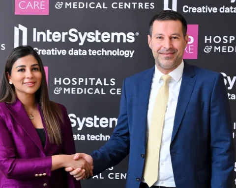 (L-R) Ms. Alisha Moopen, Managing Director and Group CEO of Aster DM Healthcare and Ali Abi Raad, Managing Director InterSystems Middle East, India and South Africa.