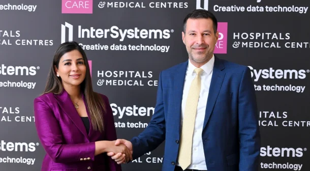 (L-R) Ms. Alisha Moopen, Managing Director and Group CEO of Aster DM Healthcare and Ali Abi Raad, Managing Director InterSystems Middle East, India and South Africa.