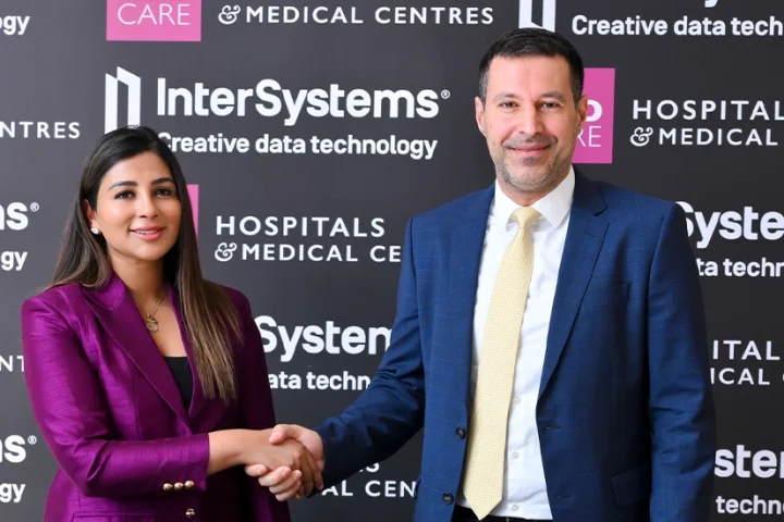 (L-R) Ms. Alisha Moopen, Managing Director and Group CEO of Aster DM Healthcare and Ali Abi Raad, Managing Director InterSystems Middle East, India and South Africa.