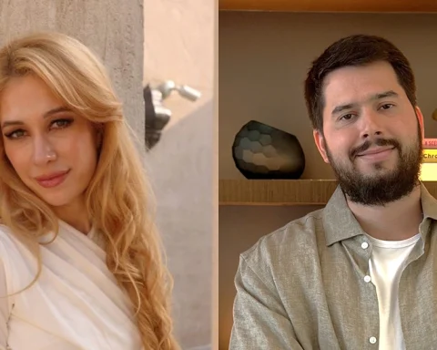 (L-R) Luliia Belokrinitskaia, Co-Founder of MedSahra and Boris Shleyfer, Co-Founder of MedSahra.