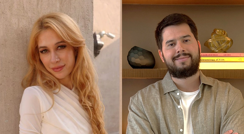 (L-R) Luliia Belokrinitskaia, Co-Founder of MedSahra and Boris Shleyfer, Co-Founder of MedSahra.