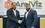 (L-R) Ilyas Mohammed, COO at Amiviz and Mohamed Karim, Regional Sales Director Country Manager (META) at Cyberhaven.