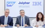(L-R) Sergio Maccotta, Senior Vice President and General Manager SAP MEA South, SAP | Basel Ziyadeh, Julphar Chief Executive Officer | Lula Mohanty, Managing Partner, IBM.