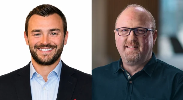 (L-R) Nick Ross, VP of EMEA & LATAM Channels & Alliances at Wiz and Matt Cloke, CTO at Endava.