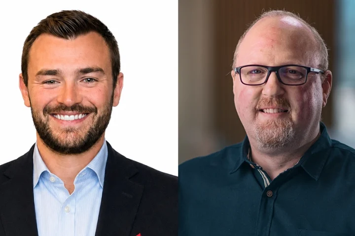 (L-R) Nick Ross, VP of EMEA & LATAM Channels & Alliances at Wiz and Matt Cloke, CTO at Endava.