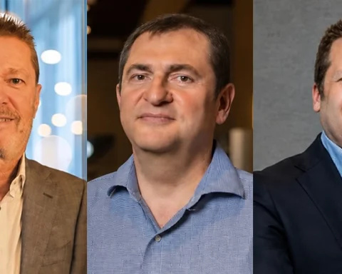 (L-R) John de Koning, Regional President, EMEA, Radix; João Carlos Chachamovitz, Founder and Global CEO of Radix; Alexander Clausbruch, CEO, North America, Radix.