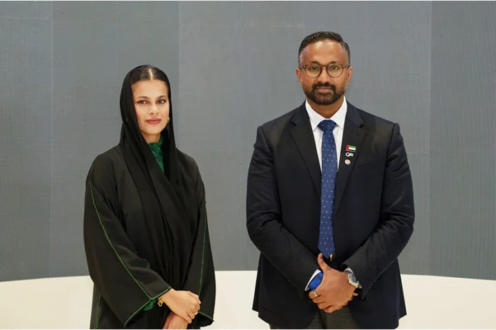 (L-R) Sara AlAhbabi, NXT Holding and Ashish Koshy, Inception42.