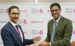 (L-R) Sunil Kumar, CEO of DataFlow, with Mr. Mohamed Muzaffer Nahvi, Chief Operational Officer, Tadawi Healthcare LLC.