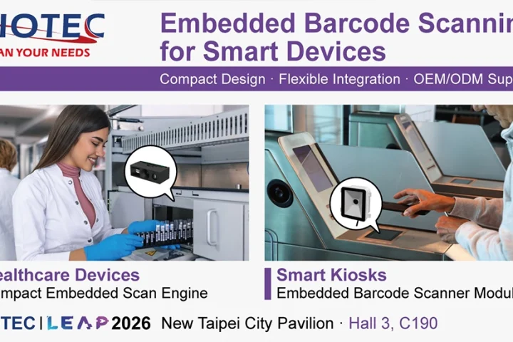 RIOTEC joins LEAP 2026 to offer Taiwan-based barcode solutions.