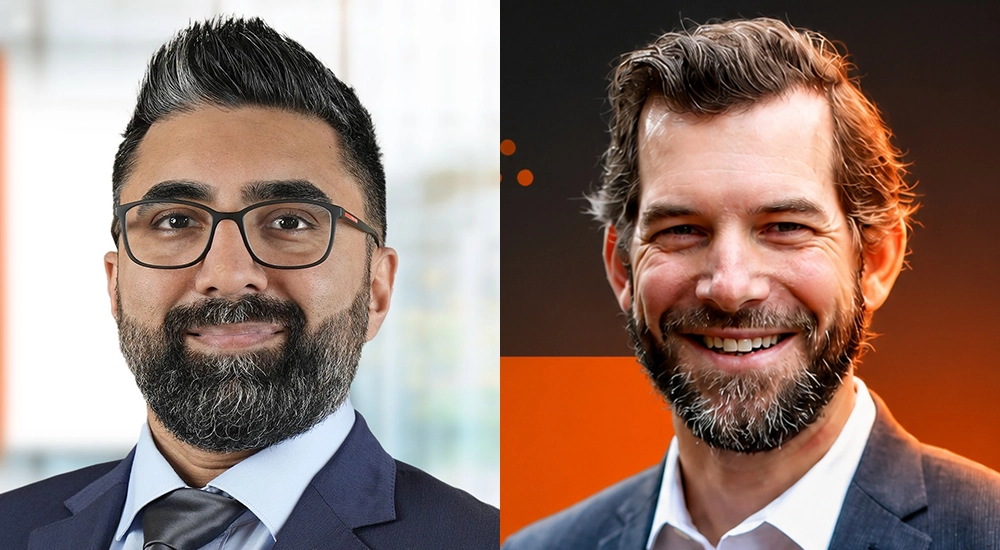 (L-R) Abdul Rehman Tariq Butt, SolarWinds and Brad McGinity, GM of ITSM, SolarWinds.