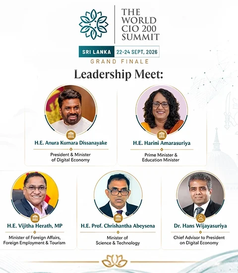 Sri Lanka to host World CIO 200 Grand Finale 2026 in September