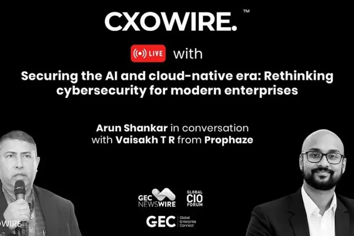 (L) Arun Shankar from Global Enterprise Connect (R) Vaisakh T R, Founder & CEO of Prophaze (1)