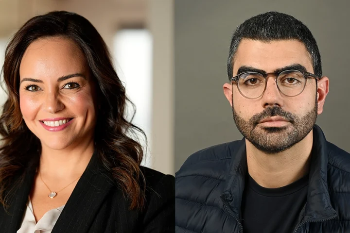 (L - R) Meriam ElOuazzani, Vice President - Middle East, Turkey and Africa (META) at Censys and Ryan Elzein, Regional Director for Europe and the Middle East at Rilian.