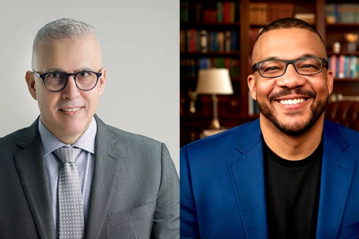 (L-R) Ned Baltagi, Managing Director, Middle East, Africa, and Turkey, at SANS Institute and Chris Cochran, Field CISO and Vice President of AI Security at the SANS Institute.