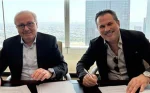 (L-R) Nagib Bahous, Chairman of ACE Gallagher Holding; Ibrahim Arqawi, Executive Director, ACE Gallagher Kuwait.
