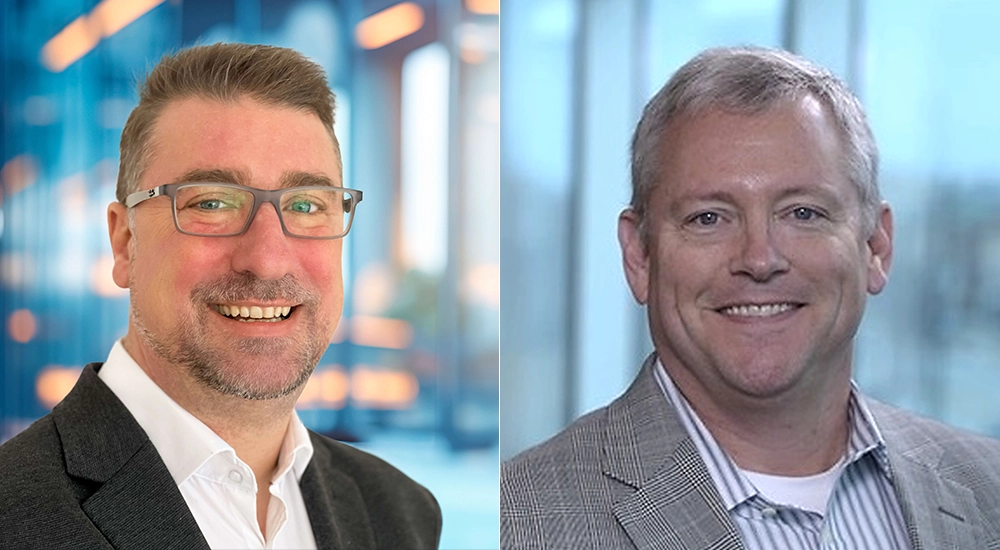 (L-R) Adam Davison, Senior Director, Vendor Acquisition at Westcon-Comstor and Scott Musson, VP of Worldwide Channel at Sonar.