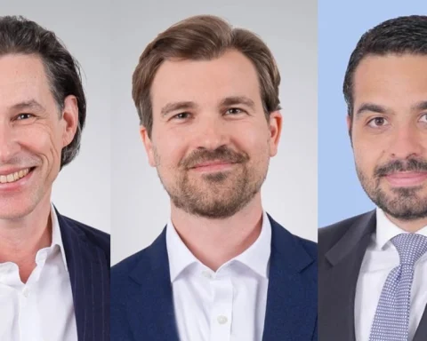 (L-R) Alexander Krug, Partner, Automotive & Manufacturing Goods Practice, Arthur D. Little | Dr. Philipp Seidel, Principal, Automotive & Manufacturing Goods Practice, Arthur D. Little | Joseph Salem, Partner and Middle East lead for the Travel, Transportation, and Hospitality practice, Arthur D. Little.