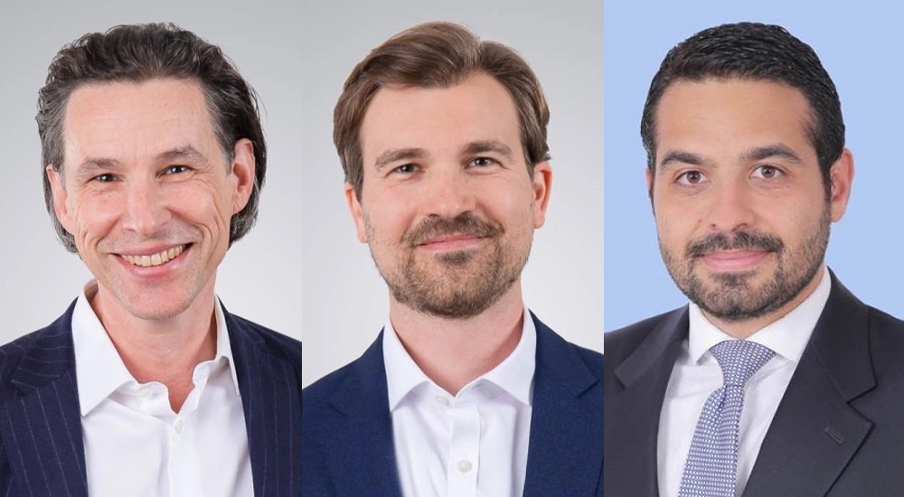 (L-R) Alexander Krug, Partner, Automotive & Manufacturing Goods Practice, Arthur D. Little | Dr. Philipp Seidel, Principal, Automotive & Manufacturing Goods Practice, Arthur D. Little | Joseph Salem, Partner and Middle East lead for the Travel, Transportation, and Hospitality practice, Arthur D. Little.