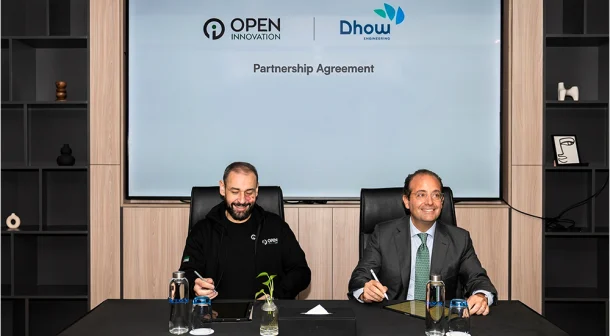 (L-R) Dr. Abed Benaichouche, Co-Founder and Chief Executive Officer, Open Innovation AI and Joe Chidiac, Group Chief Executive Officer, Dhow International Holding.