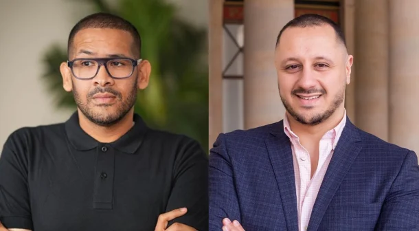 (L-R) Jamil Shinawi, Founder and CEO of AHOY and Hamza Salah-Mars, CEO & Founder, Lumina Partners.