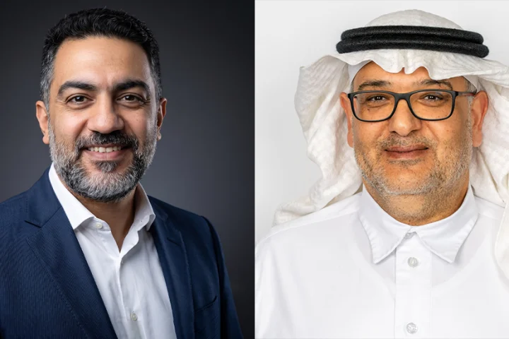 (L-R) Khalid Aljamed, General Manager for the Middle East, Turkey and Africa at Submer and Dr. Akram Aburas, Group CEO of ACES.