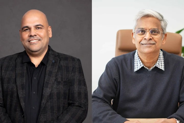 (L-R) Pradeep Menon, Chief AI and Security Officer of Paramount and Premchand Kurup, CEO of Paramount.