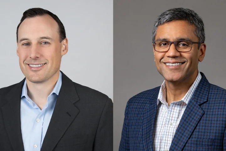 (L-R) Ryan Kalember, chief strategy officer, Proofpoint and Mayank Choudhary, executive vice president and general manager, Data Security and Governance Group, Proofpoint.