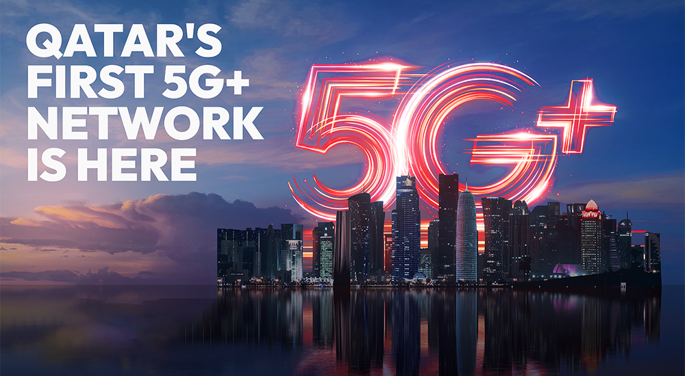 New 5G+ technology from Ooredoo Qatar supports smart city growth.