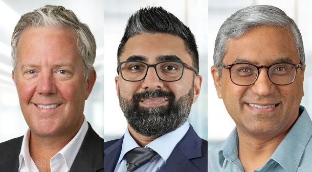 (L-R) Cullen Childress, Interim CEO and Chief Product Officer at SolarWinds | Abdul Rehman Tariq Butt - SolarWinds | Krishna Sai, CTO at SolarWinds.