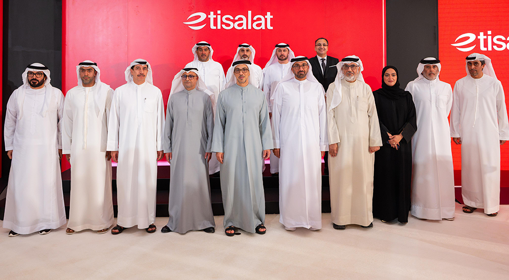 Sheikh Mansour launches etisalat project for 500 Tbps connectivity.